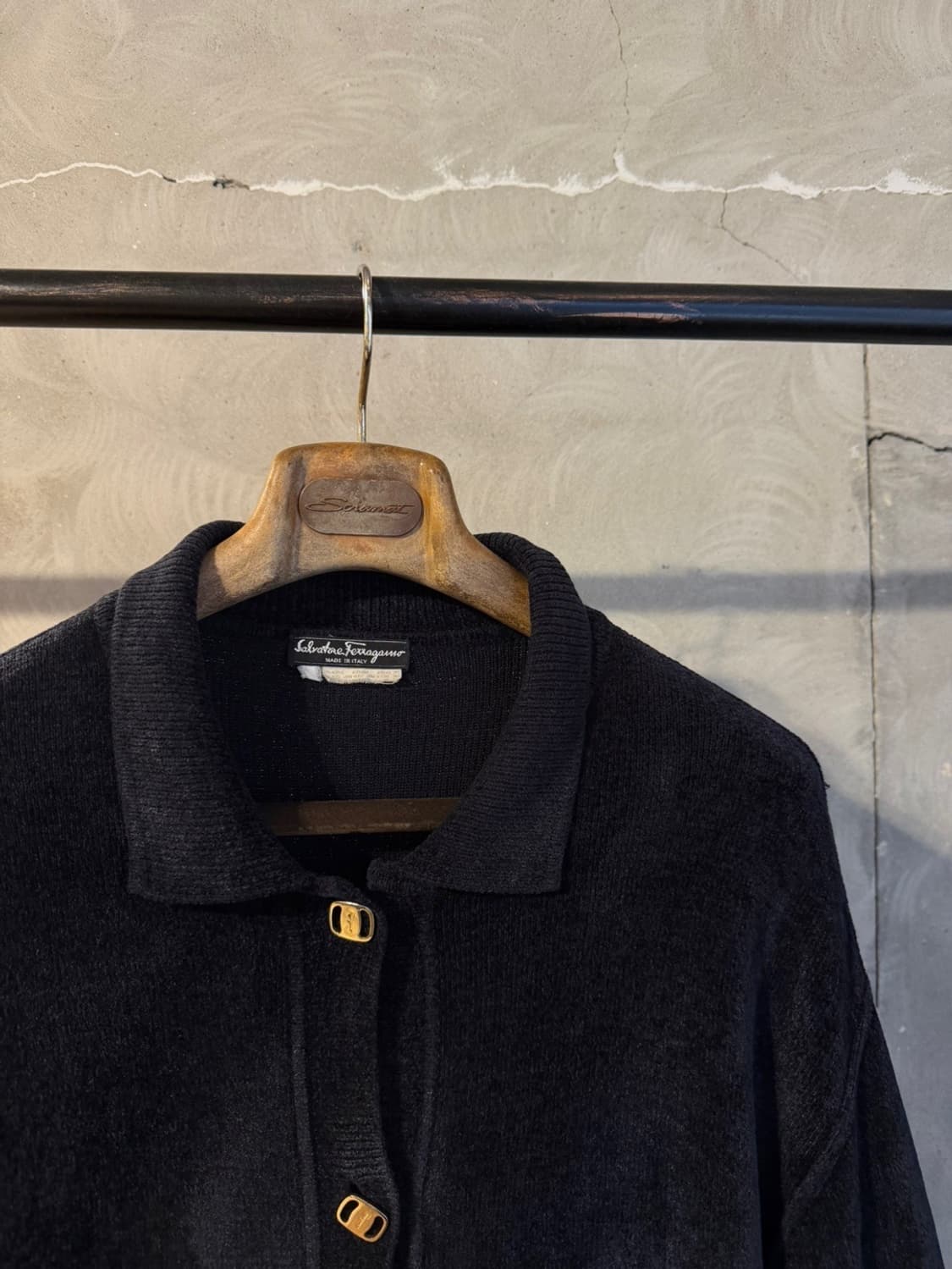 살바토레 페라가모 테리코튼 금장 가디건 66~77 상품이미지4