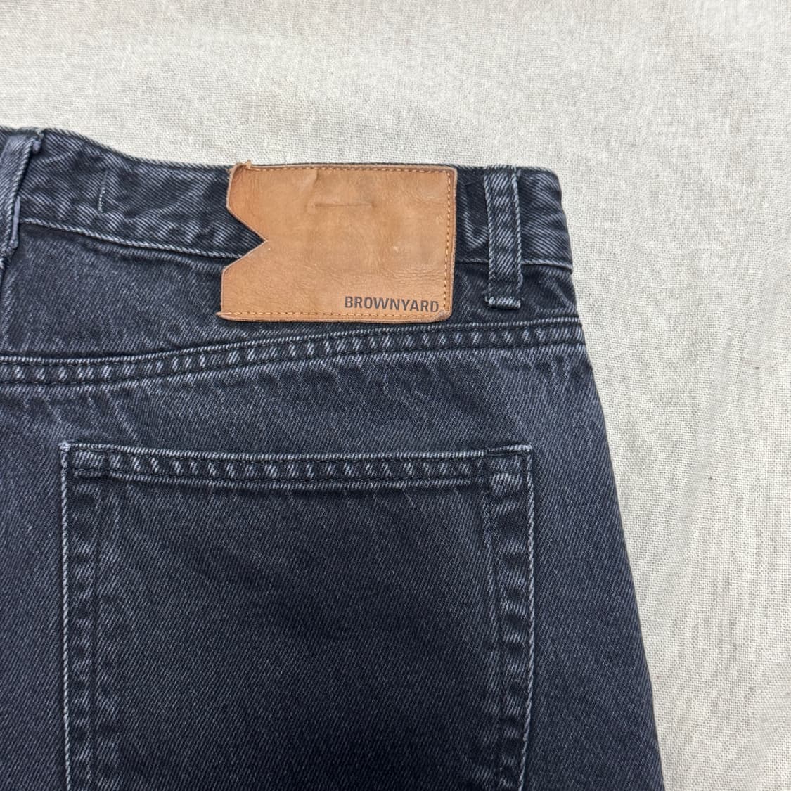 브라운야드 와이드 흑청 데님팬츠 4(29~31) 상품이미지6
