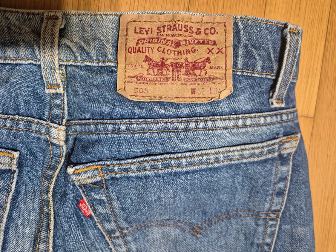 90s 미국 리바이스 레드 505 데님 팬츠 상품이미지9
