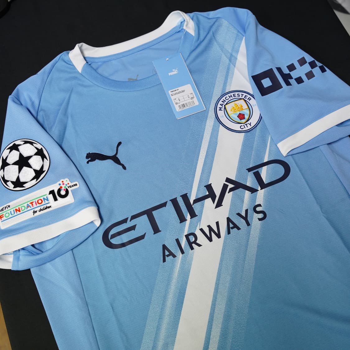 [해외 S~3XL] 25/26 맨시티 포든 챔스 홈 유니폼 상품이미지7