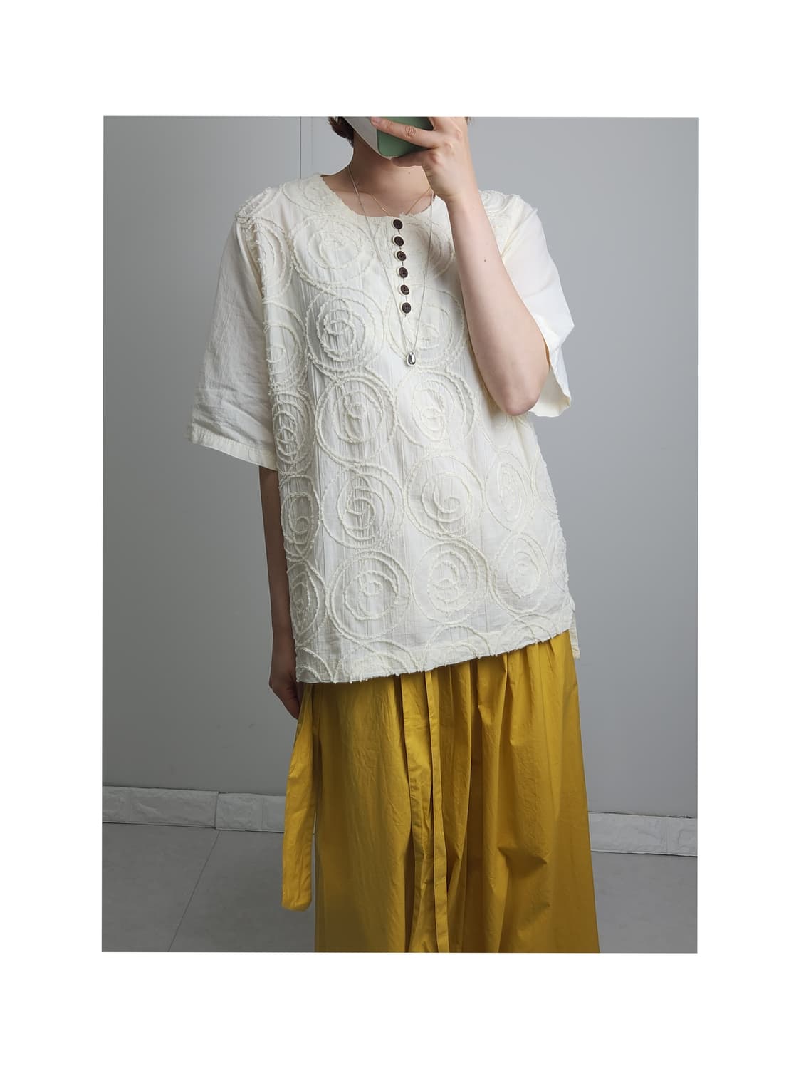 로프 라인 블라우스 상품이미지1