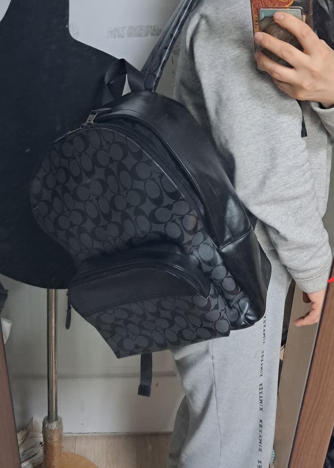 코치 시그니처 백팩 F72483 블랙(남녀공용가능) 상품이미지9