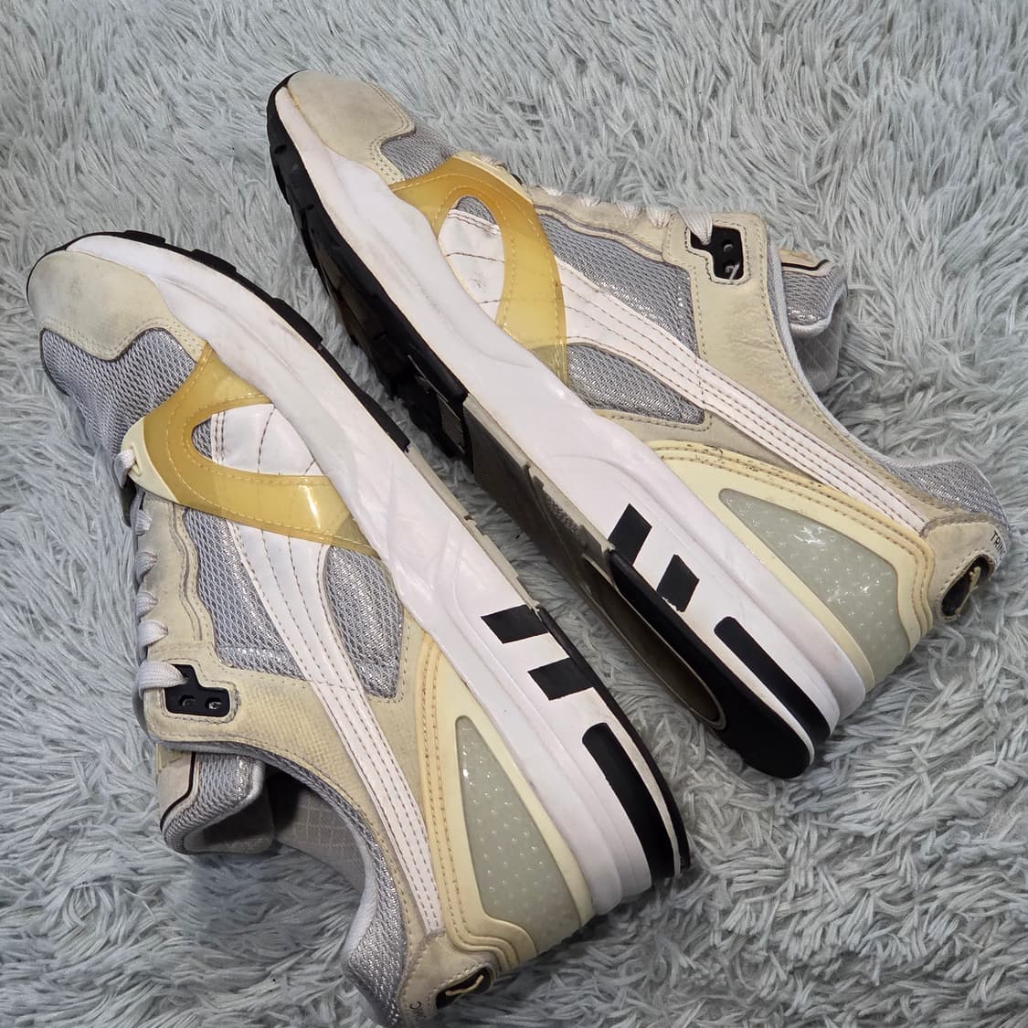 7w-11:푸마 트리노믹 러닝 스니커즈 화이트 옐로우 280mm 상품이미지8