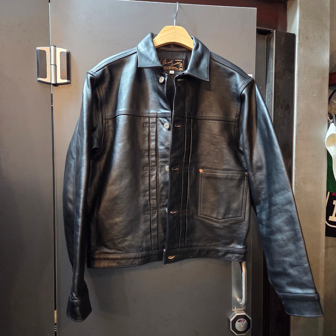 본쿠라 1st 홀스하이드 레더 자켓 (38) 상품이미지1