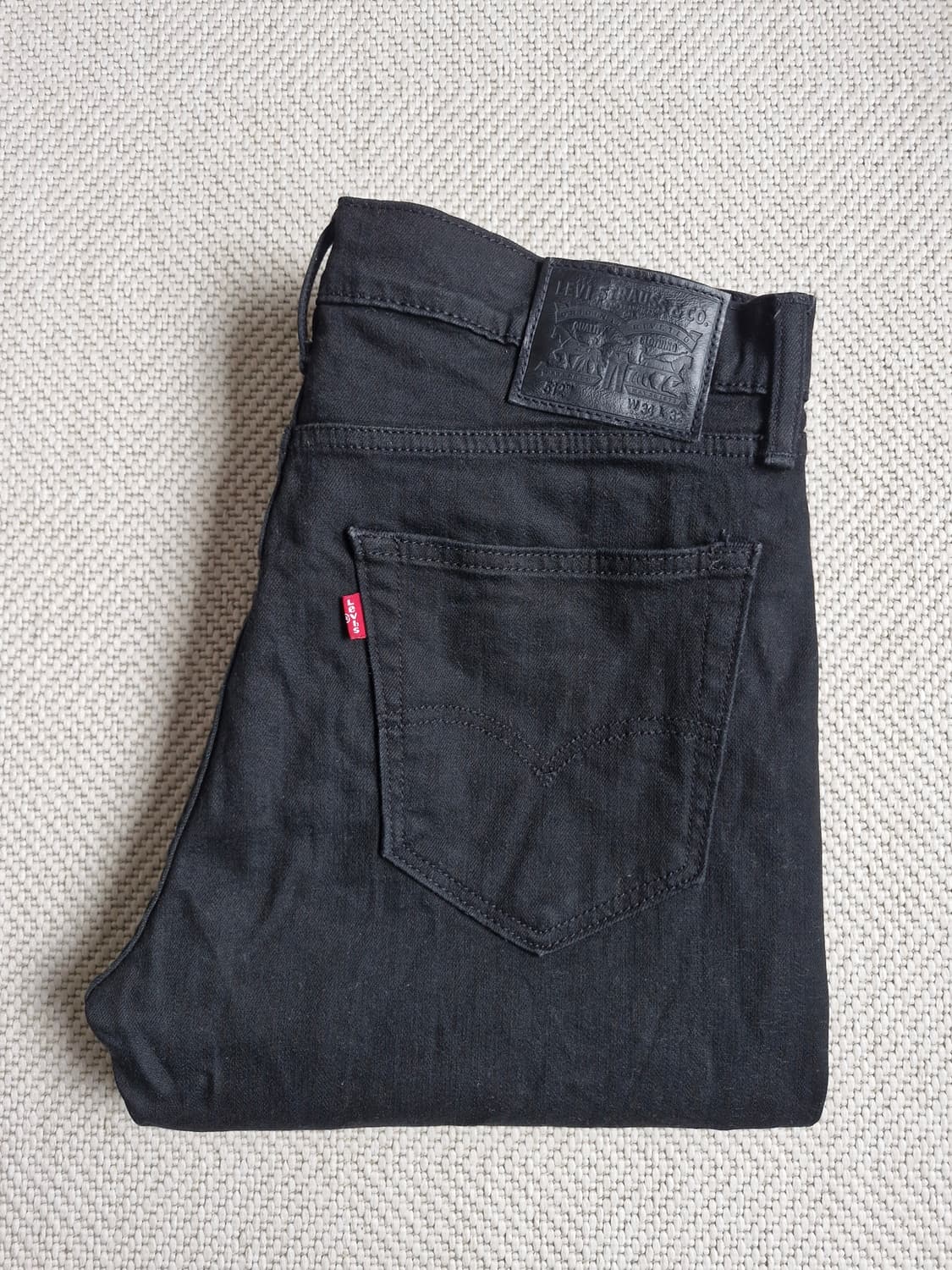 리바이스 512  슬림 테이퍼 블랙진 W34 상품이미지1