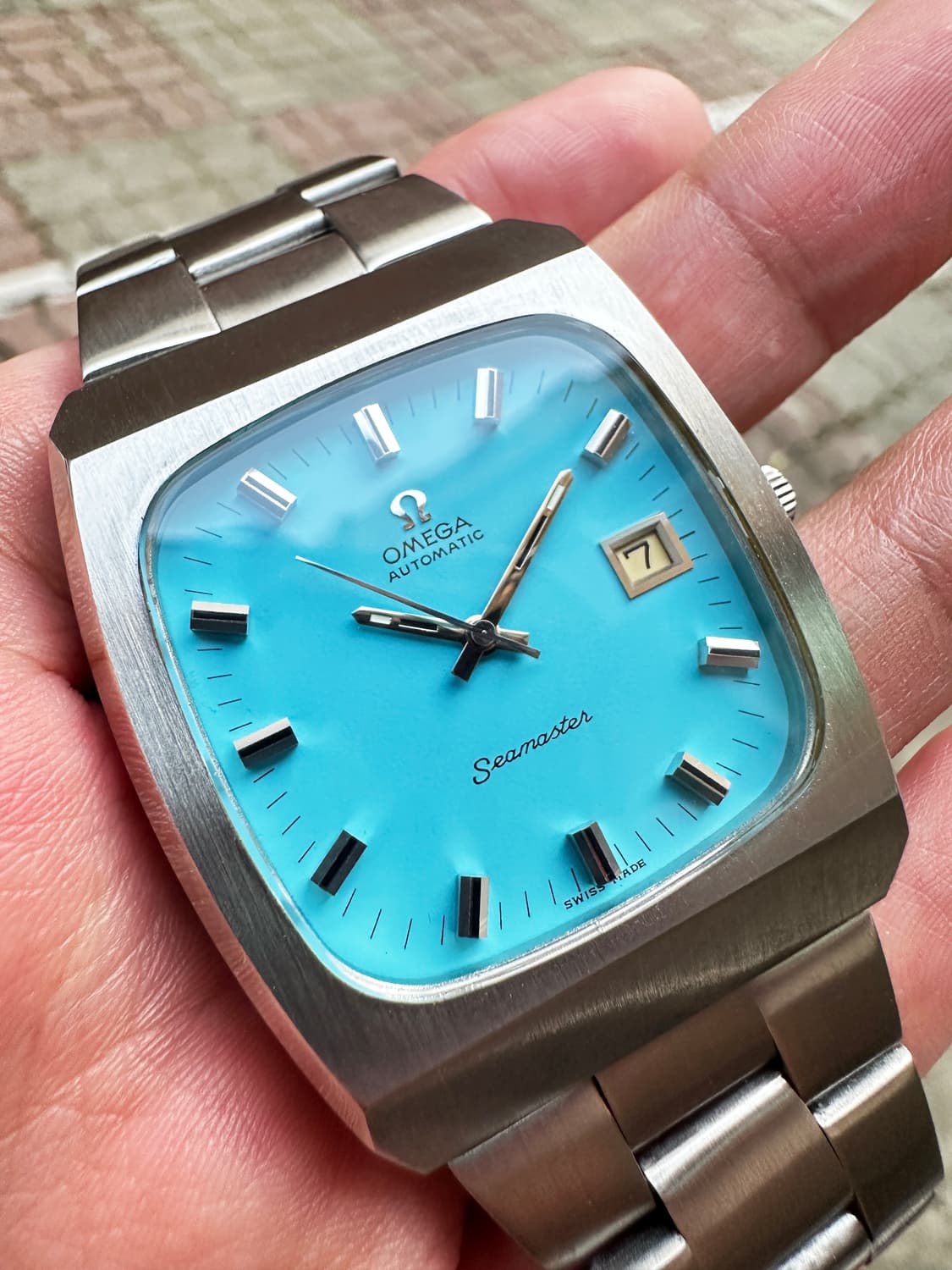 정품 오메가 희귀 씨마스터 빅 사이즈 자동 남자 시계 상품이미지3
