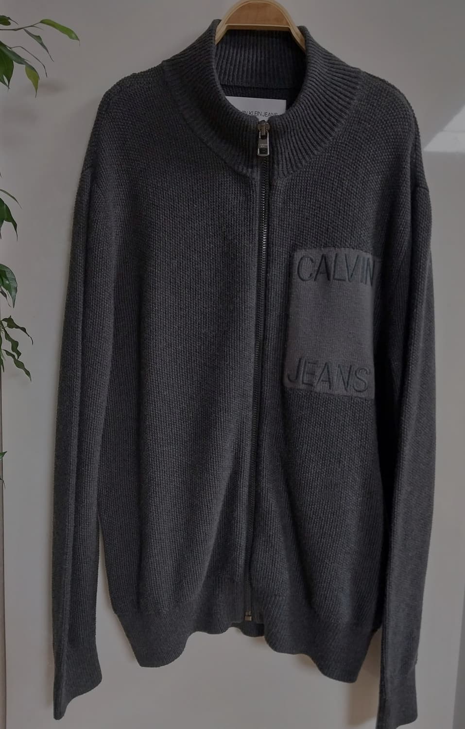 캘빈클라인진  니트집업자켓 상품이미지1
