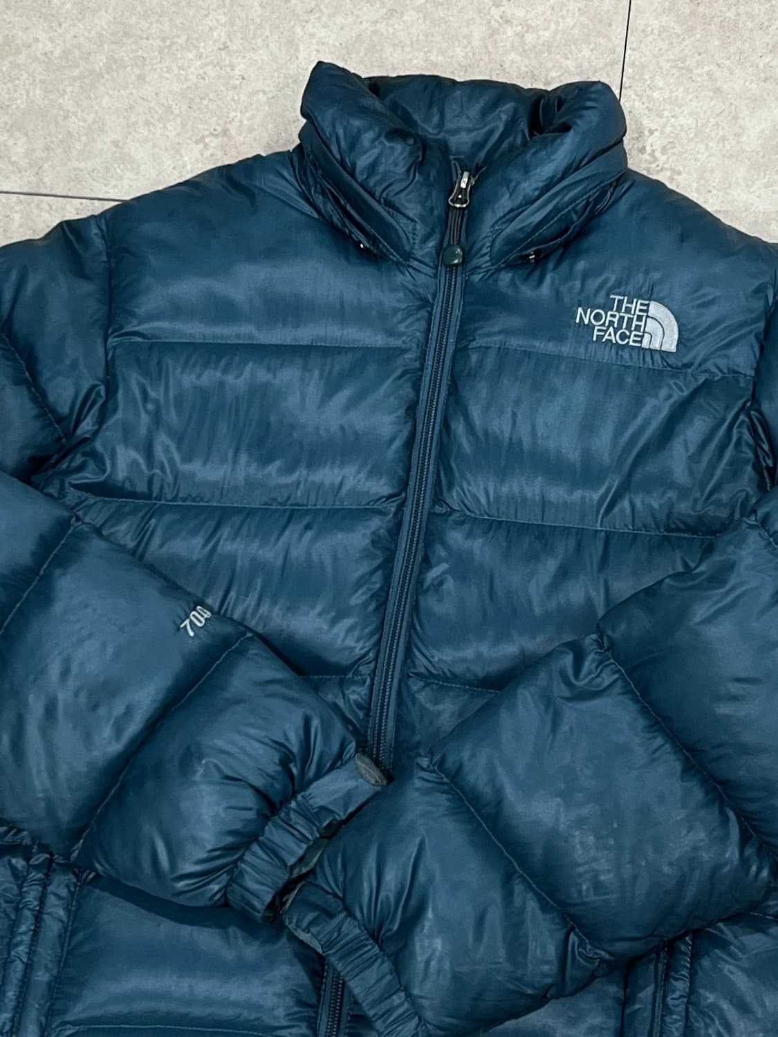 (85) 노스페이스 메트로 구스다운 패딩 점퍼 그린 상품이미지4