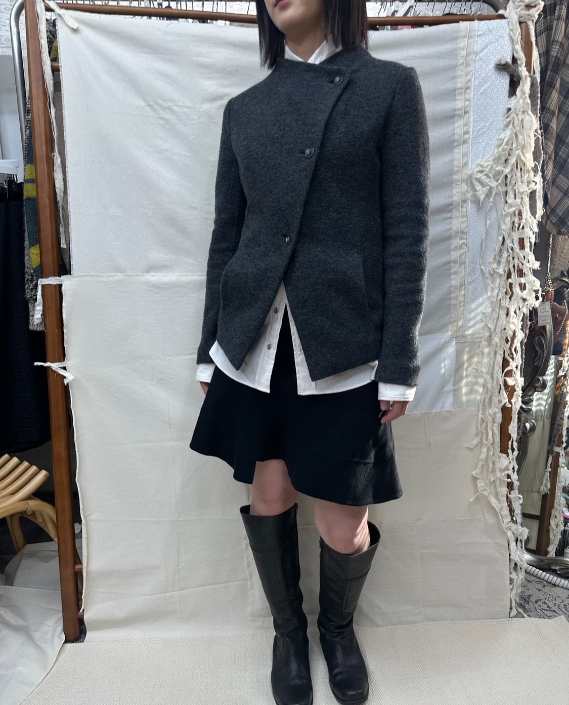 dkny wool skirt 상품이미지2