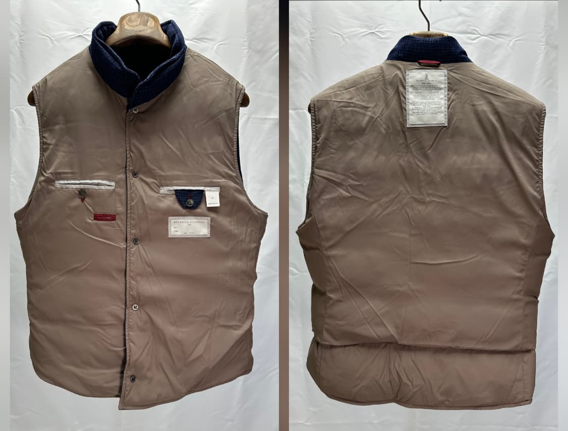 브루넬로쿠치넬리 울 구스다운 베스트 XL(105~110) 민트급 판매 상품이미지9