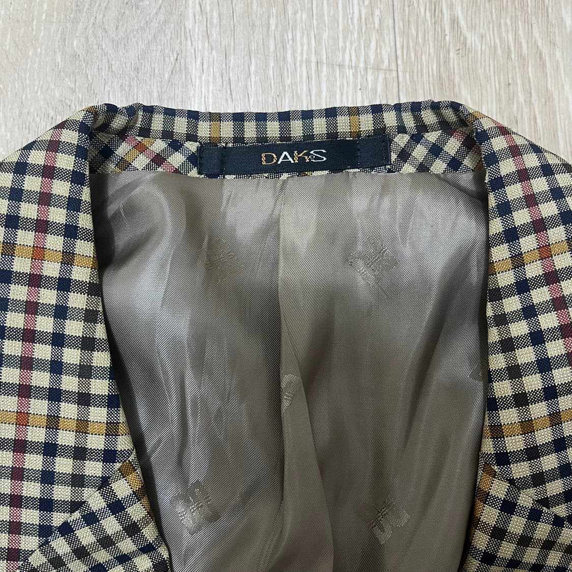 닥스 DAKS 클래식 체크 콤비 재킷 L(100) 상품이미지4