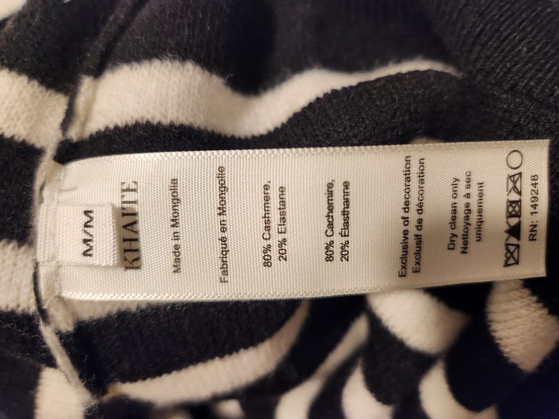 (정품)케이트 KHAITE 캐시미어 스트라잎 니트 상품이미지10