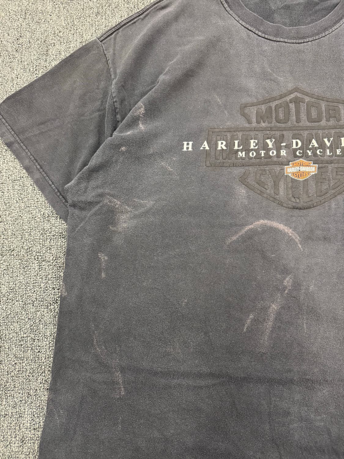 2XL)할리데이비슨 빈티지 프린팅 Las Vegas 반팔 상품이미지4