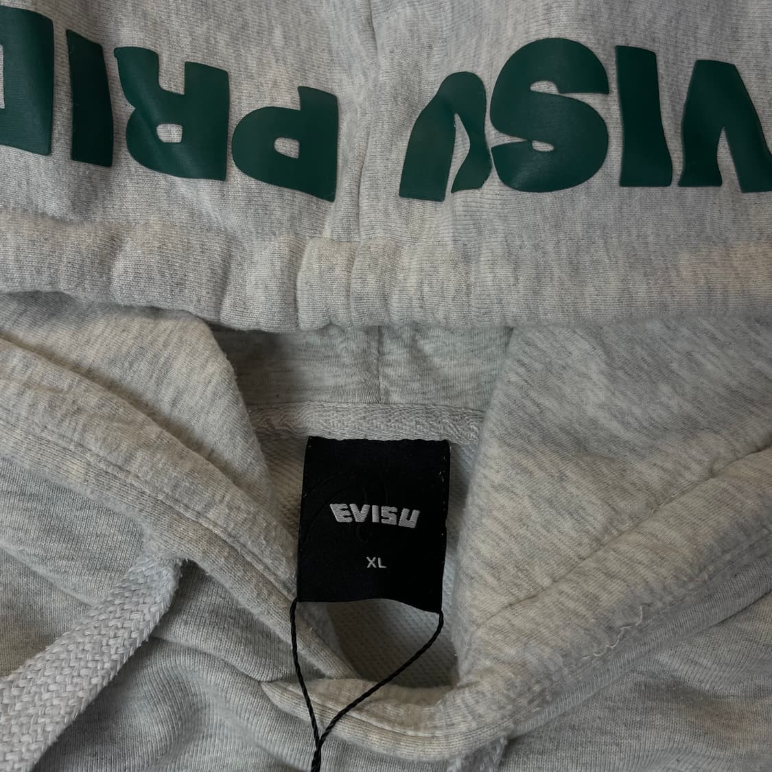 에비수 로고 프린팅 그레이 후드티 XL 상품이미지4