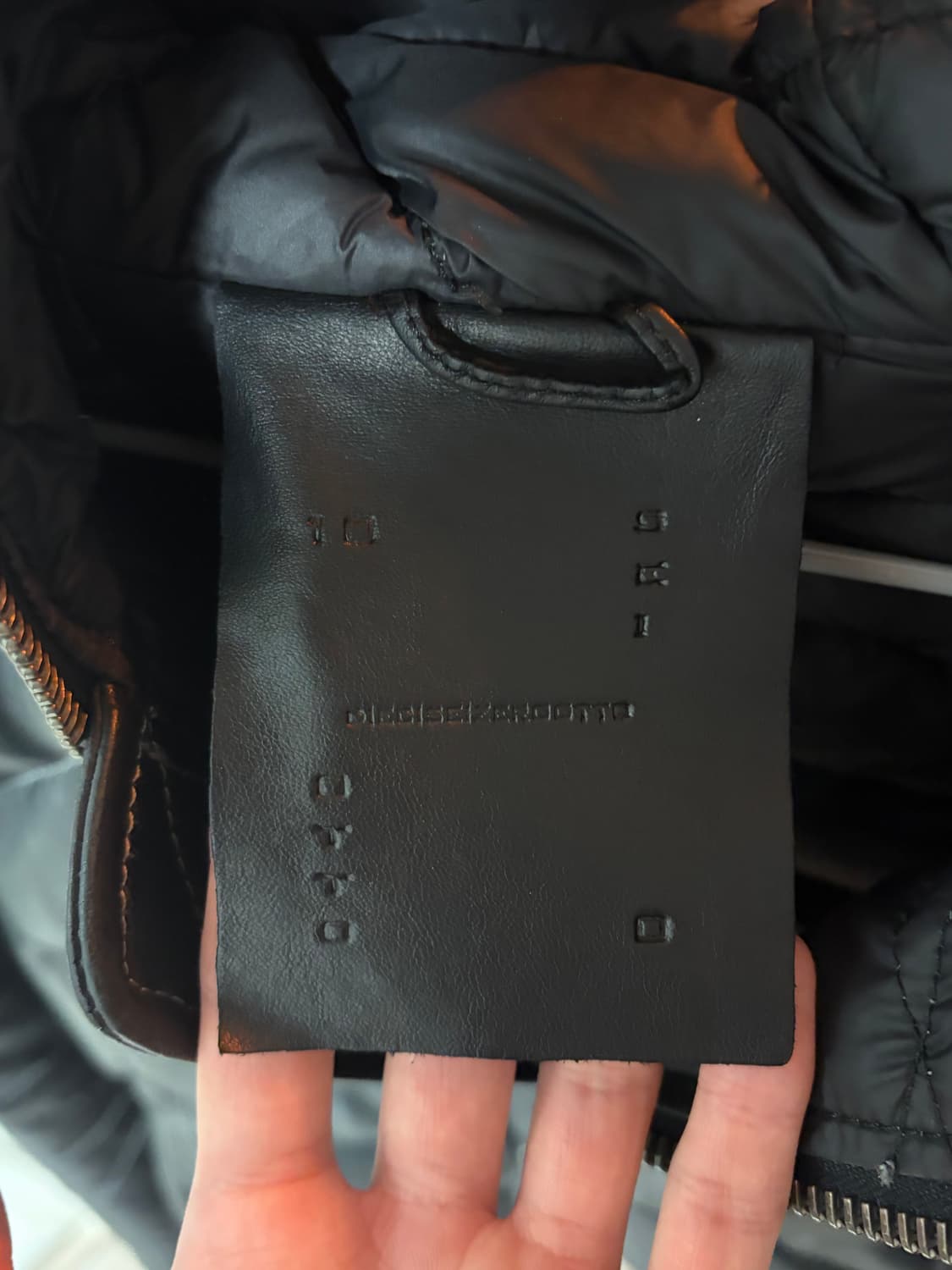 10sei0otto leather hooded down jacket M 상품이미지4