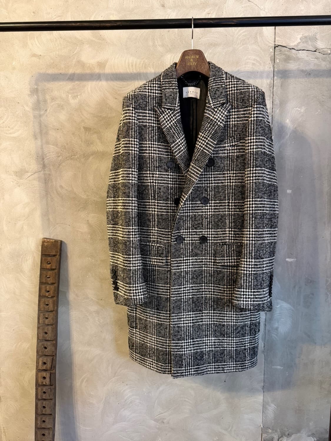 산드로 더블브레스티드 코트 남성100 상품이미지10