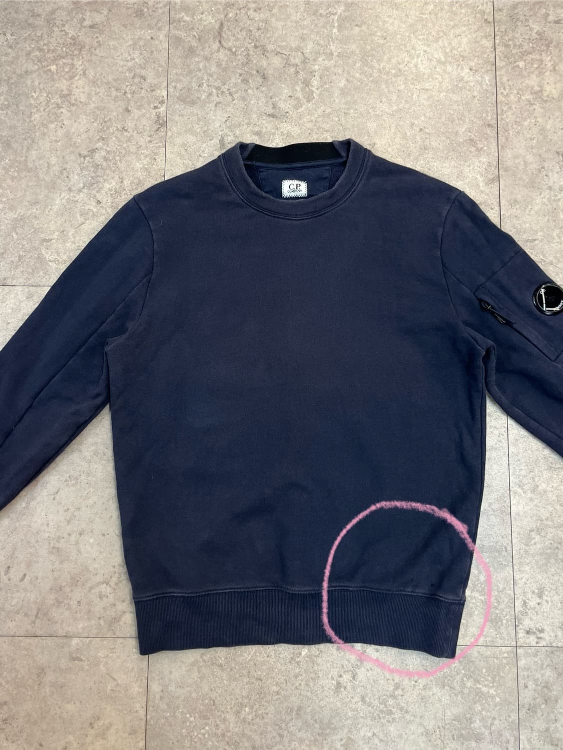 씨피컴퍼니 맨투맨 네이비 S #csz2596 상품이미지4