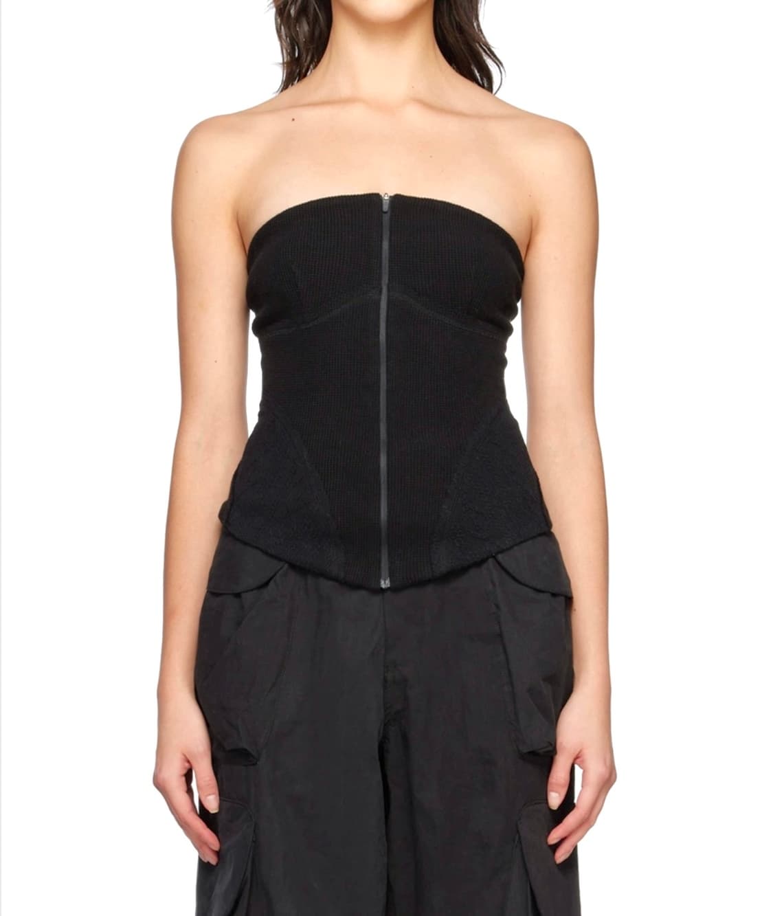 혜인서 thermal tube top 블랙 상품이미지1