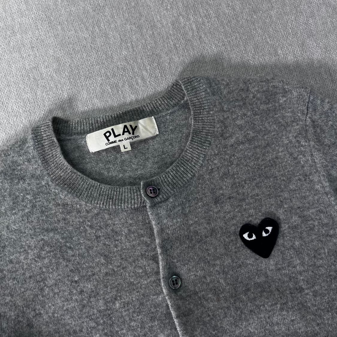 W 95 꼼데가르송 하트와펜 울 가디건 상품이미지2