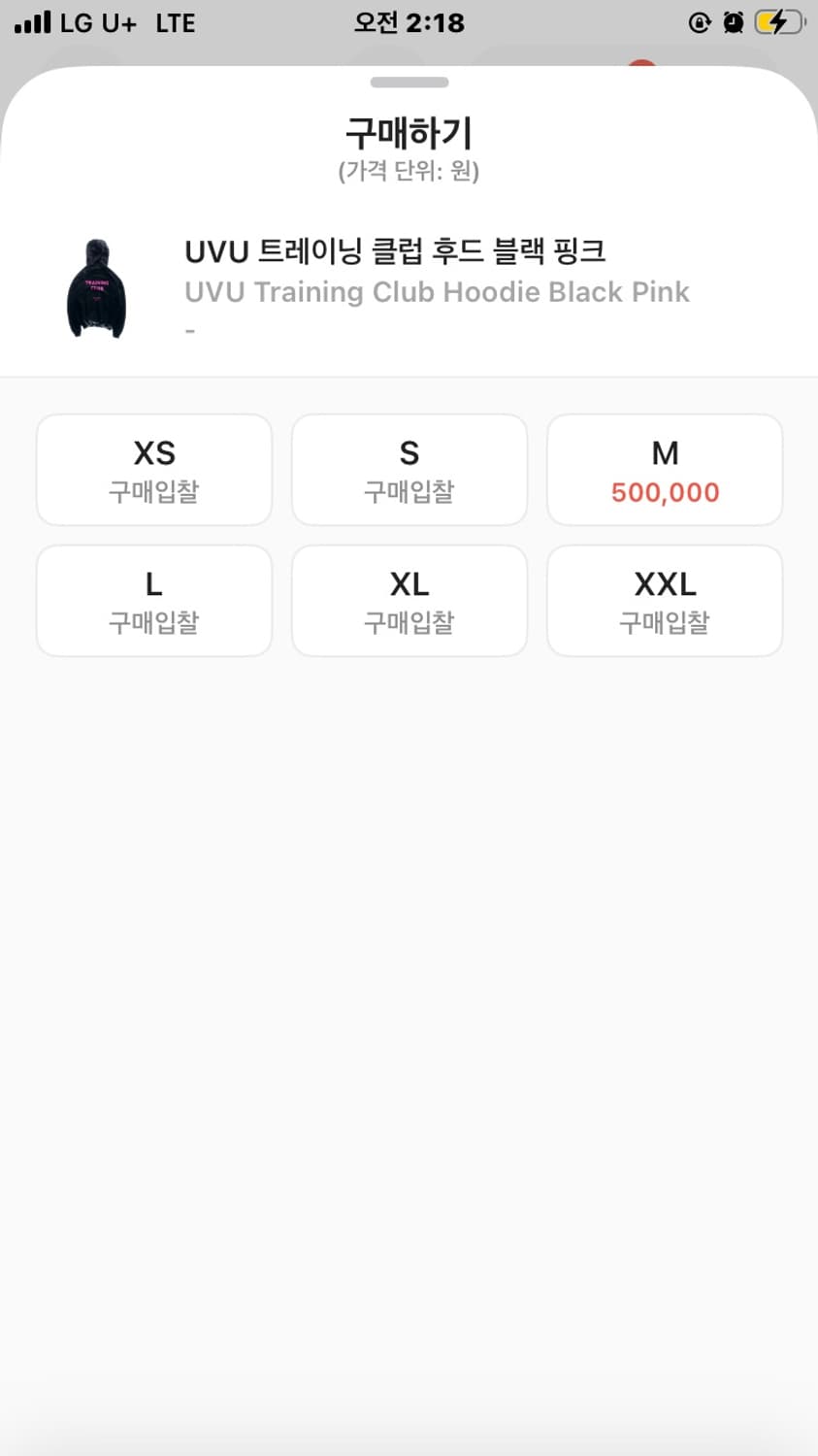 UVU training club hoodie L 상품이미지2