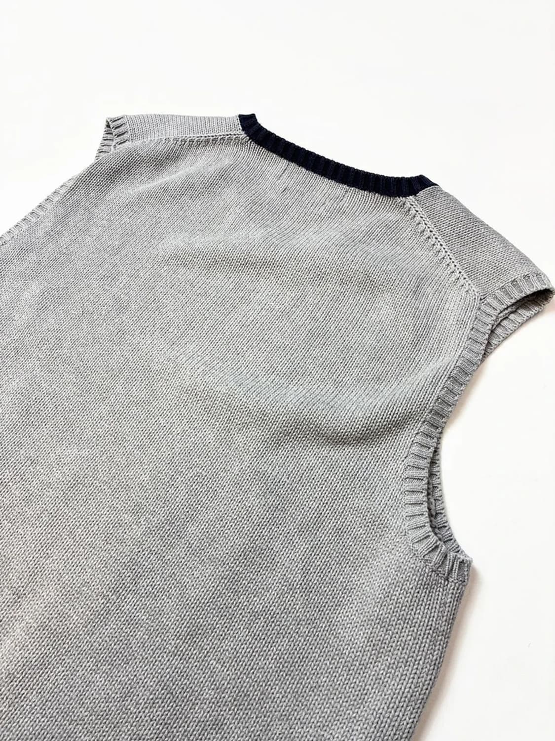 폴로 랄프로렌 90s 코튼 배색 니트 조끼 PN5077 상품이미지5