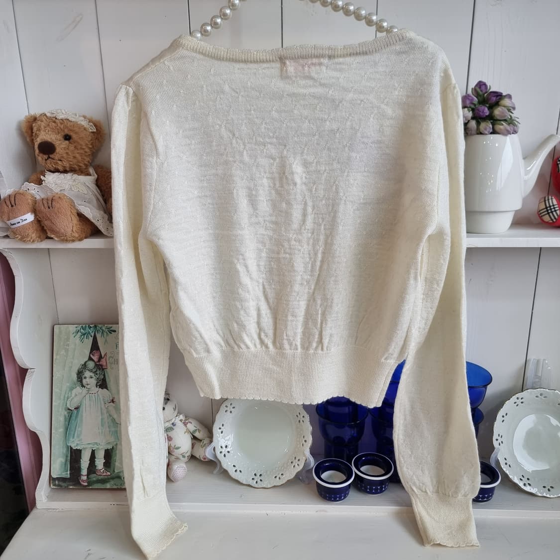 아이보리 진주 가디건 상품이미지4