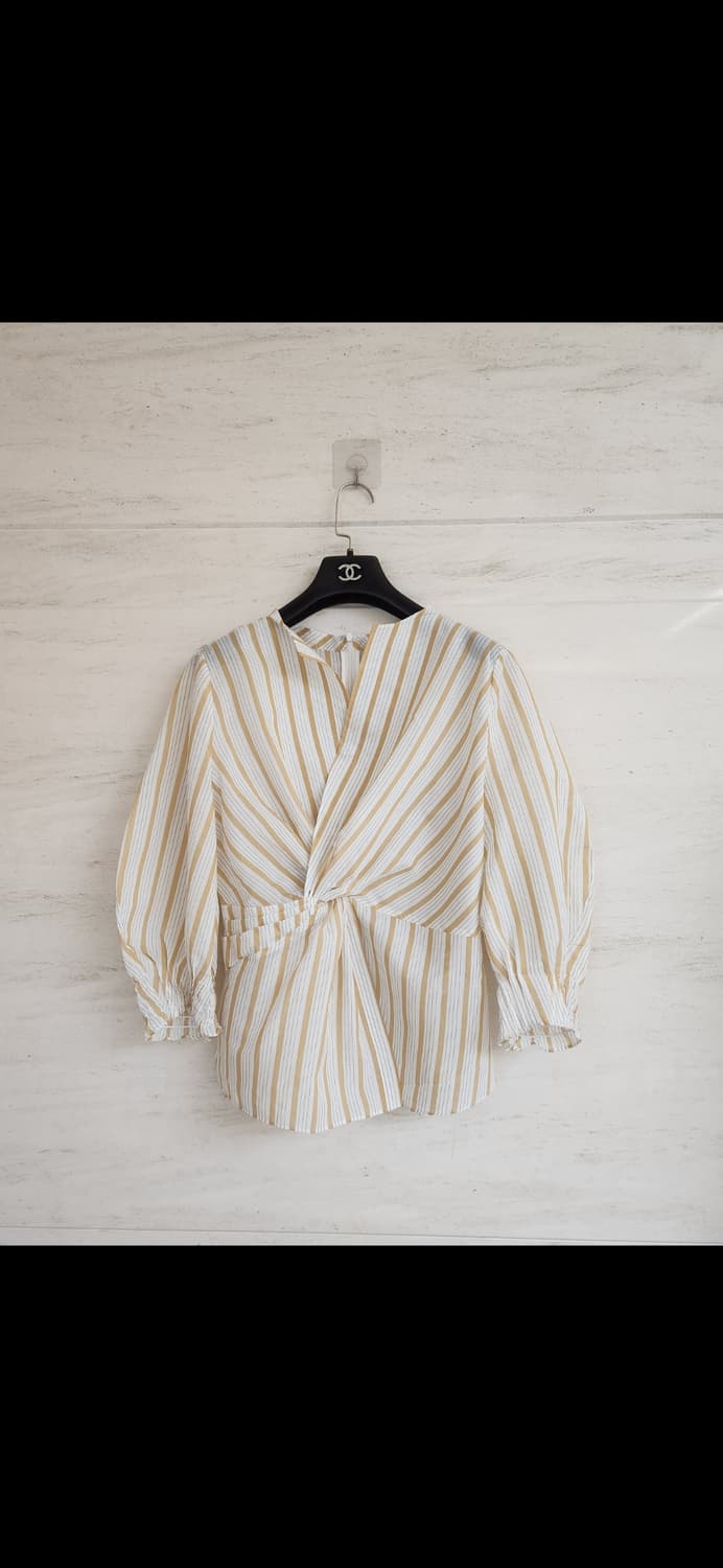 마인 오리가미 스트라이프 린넨블렌드 블라우스 55사이즈 상품이미지7