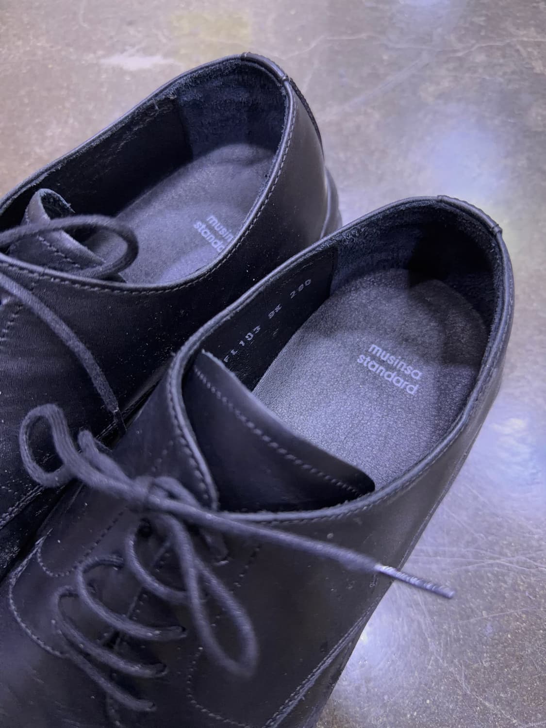 무신사스탠다드 라운드 더비 스니커즈 구두 운동화 구동화 280 상품이미지5