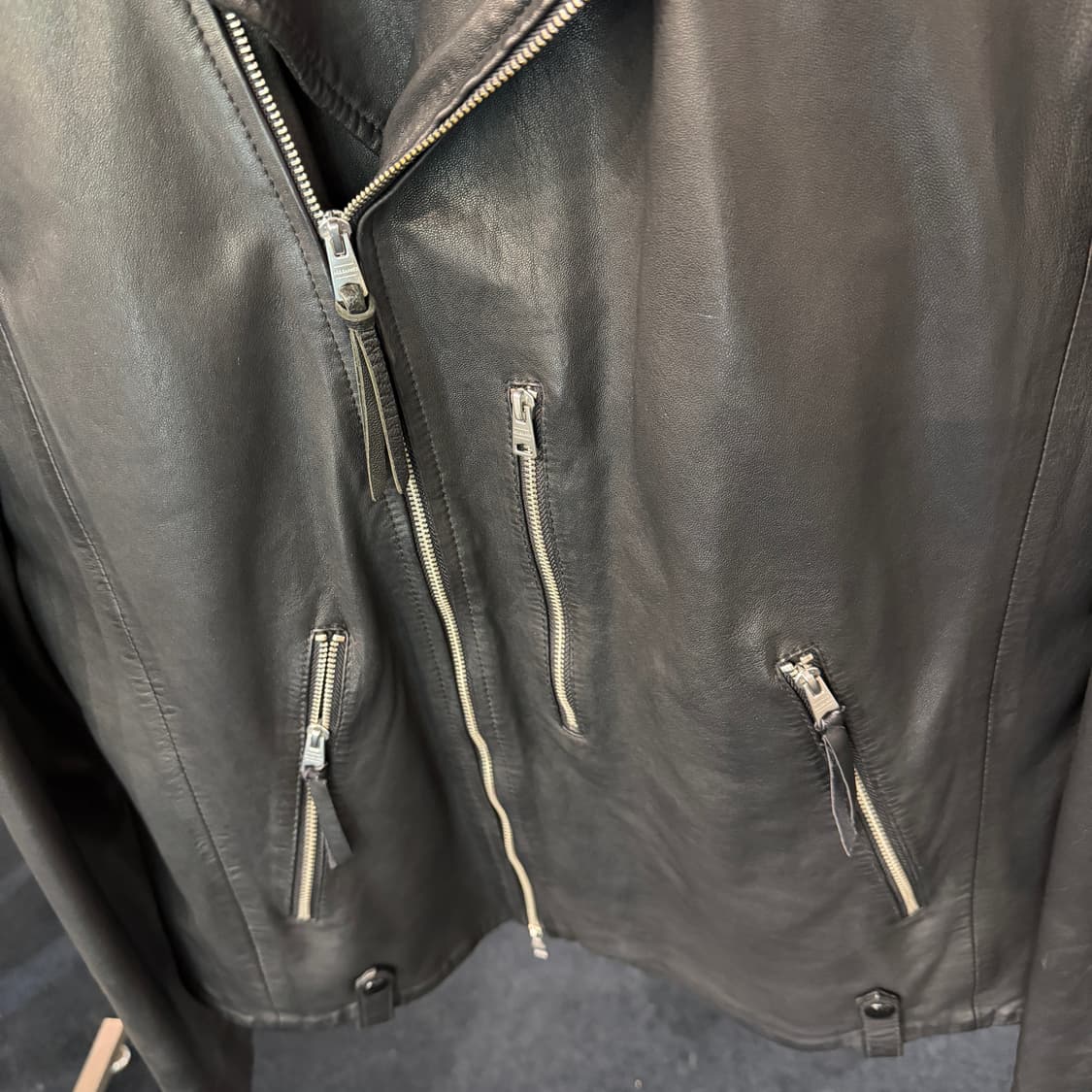 [M] 올세인츠 바이커 양가죽100% 라이더자켓  상품이미지4