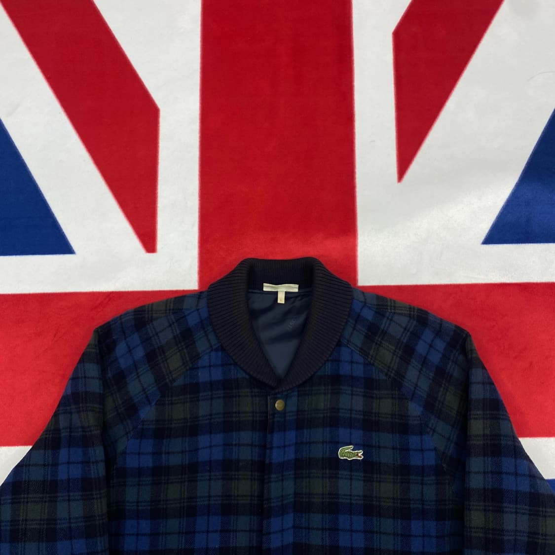 라코스테 체크 블루종  L  상품이미지3