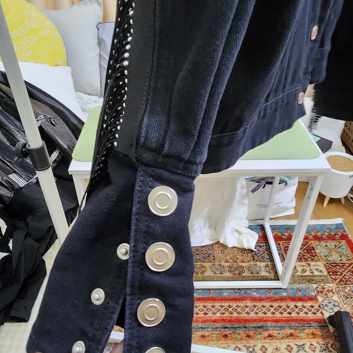 제시뉴욕 블랙 데님 자켓 상품이미지4