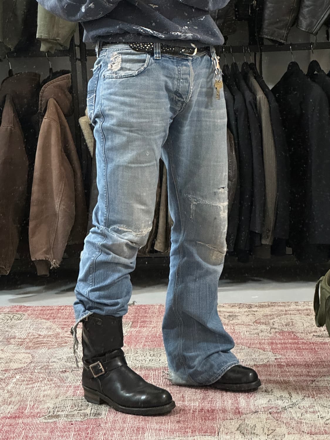 90's USA Made 레드윙 PT91 엔지니어 부츠 차심 상품이미지2