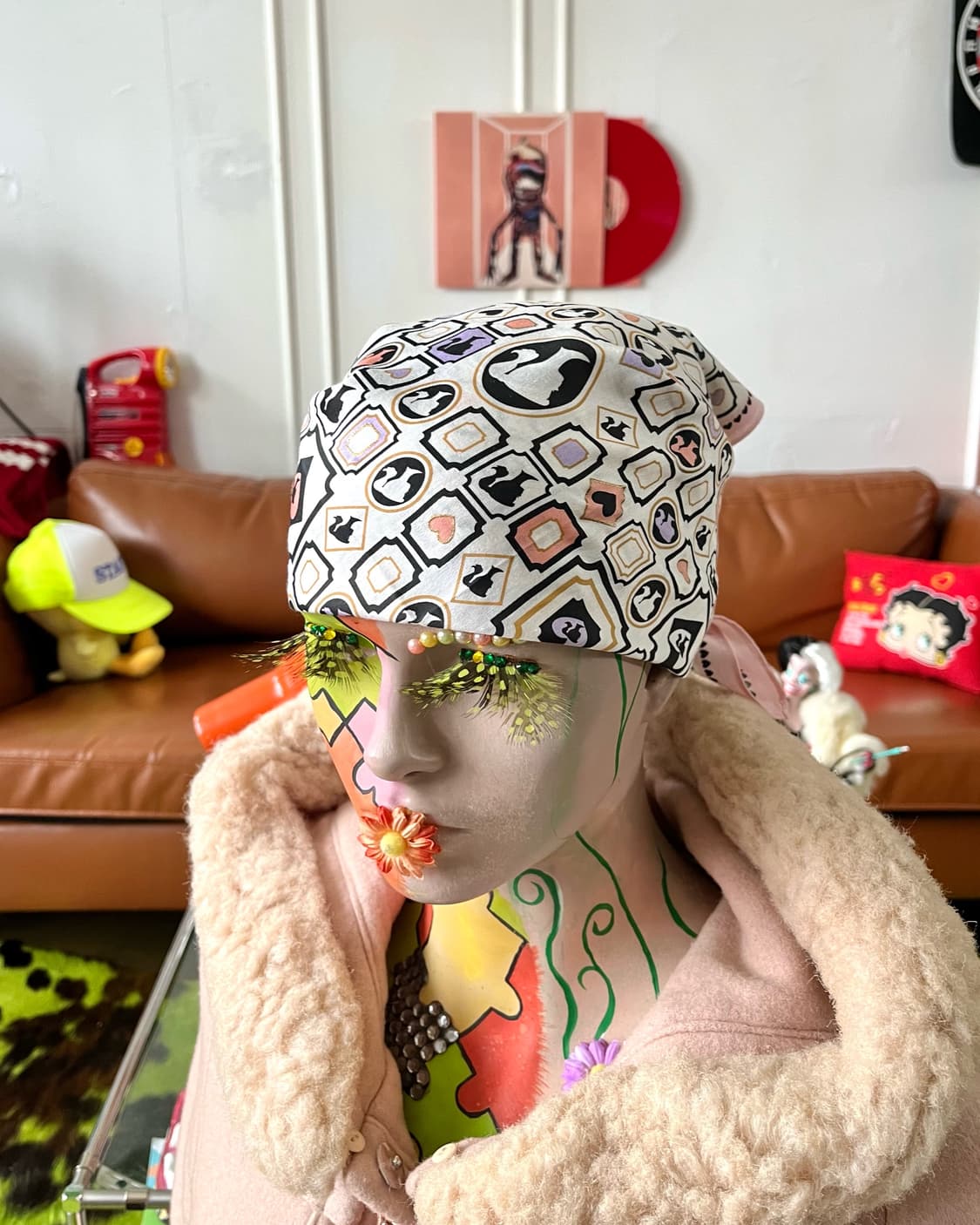 Barbie Official Pink Print Bandana Scarf 상품이미지4