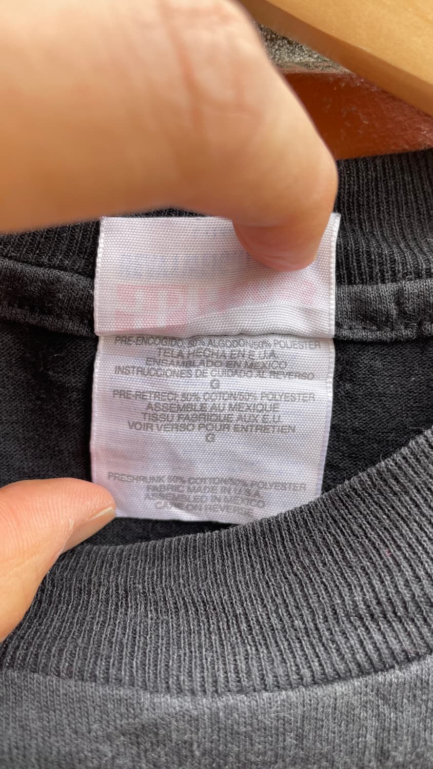 Hanes 블랙 프린팅 티셔츠 상품이미지4