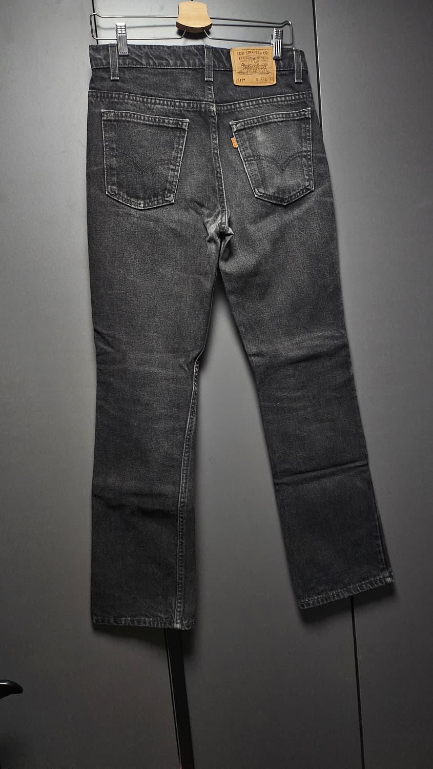 vtg 리바이스 517 오렌지탭 블랙진 상품이미지3