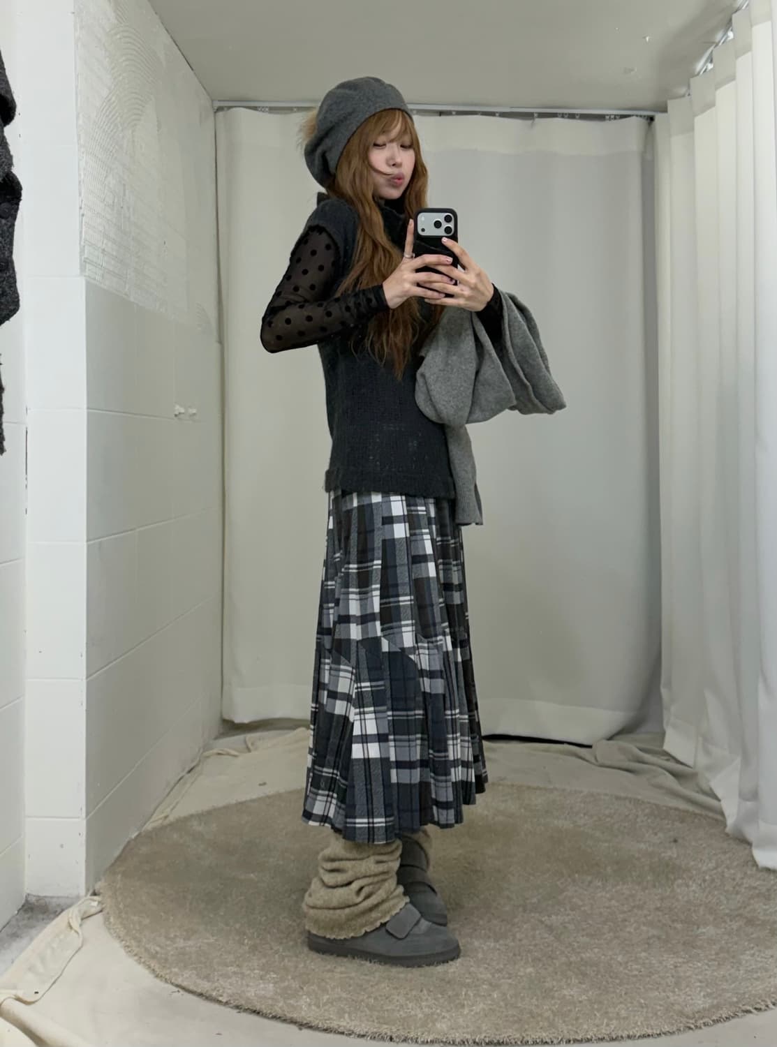 무채색 그런지 하구미 케이프 니혼진 코디세트 상품이미지3