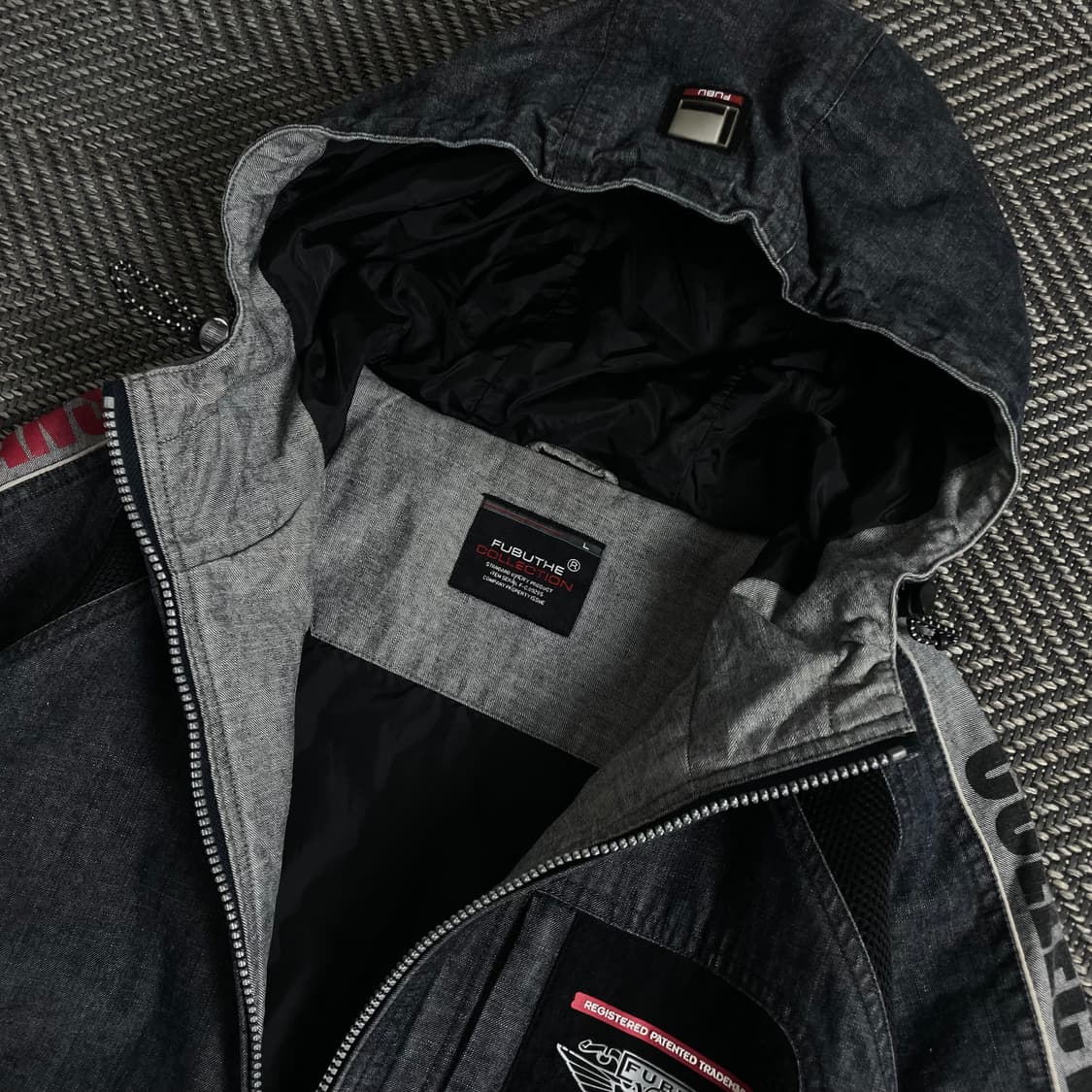 00s 후부 올드스쿨 데님 후드 트러커 자켓y 3459 상품이미지5