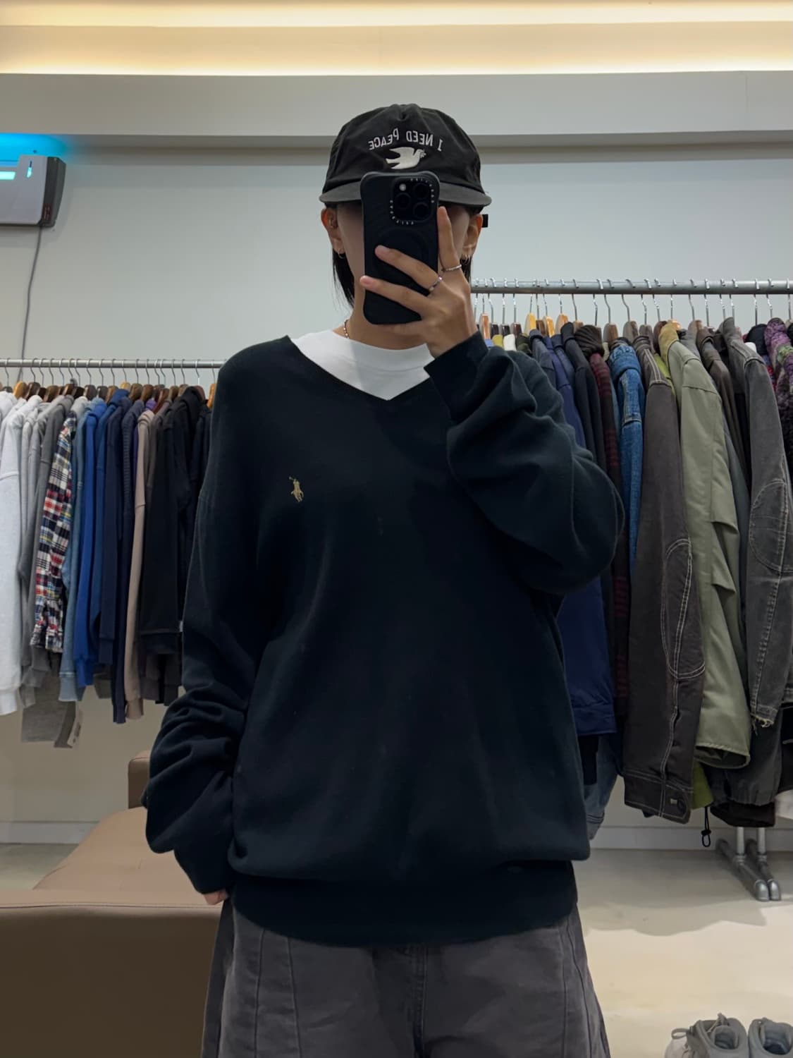 폴로 랄프로렌 피마코튼 브이넥 니트 상품이미지5