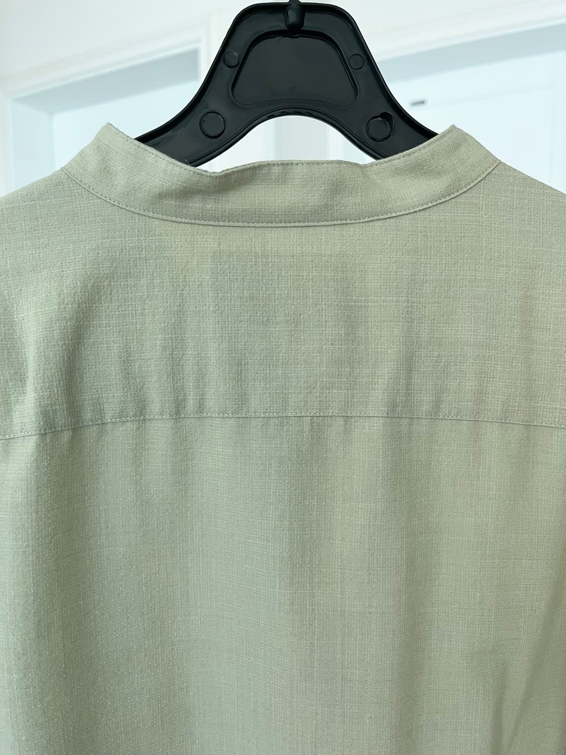 앤드지 밝은 연두 헨리넥 셔츠 상품이미지5