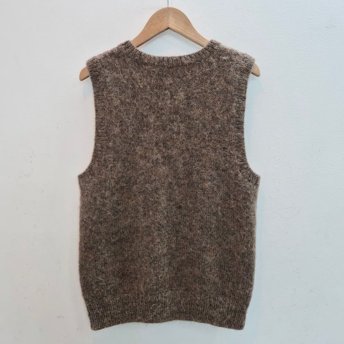 울 브라운 컬러믹스 레이어드 조끼 베스트 상품이미지2