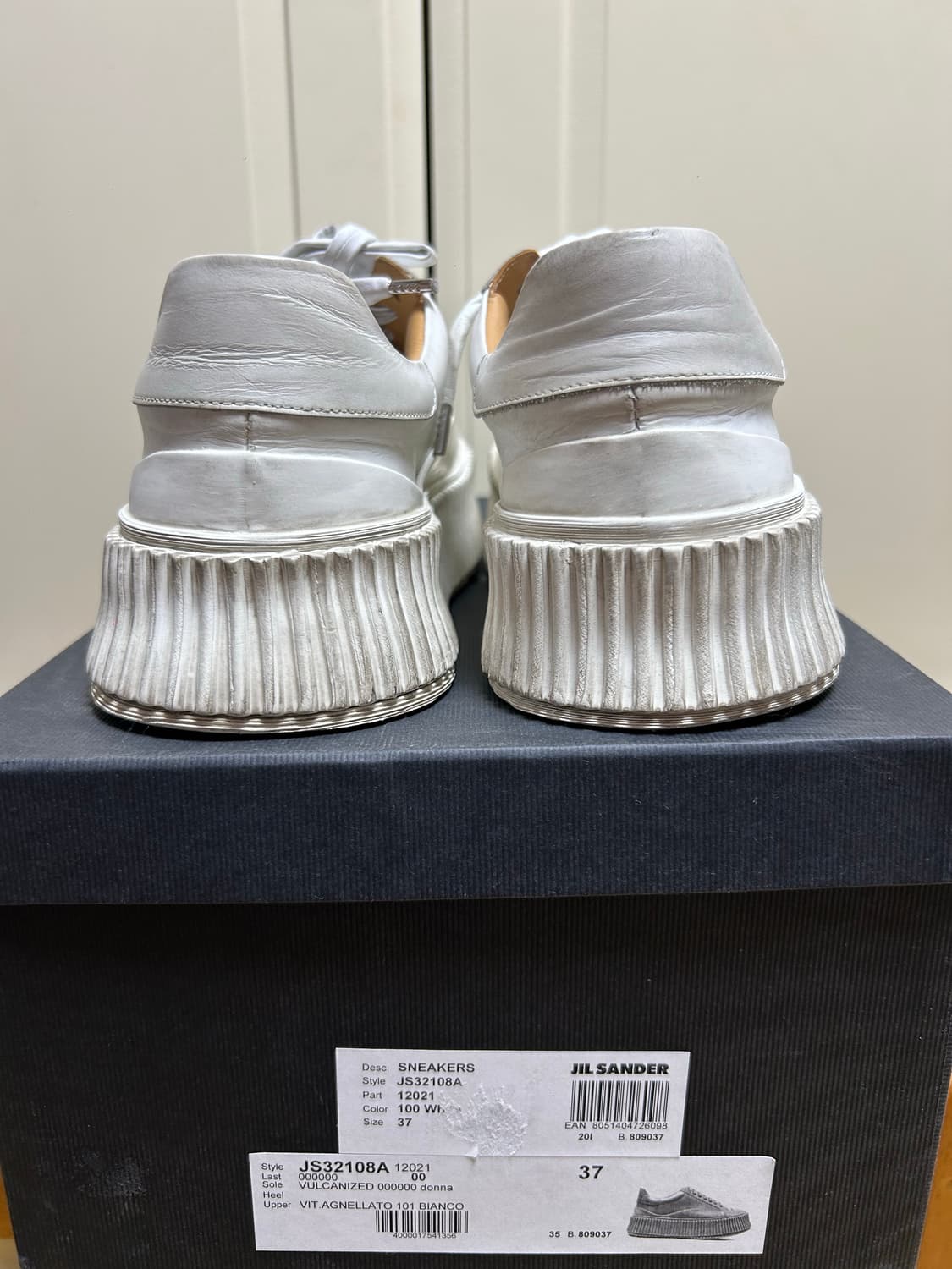 Jil sander 질샌더 플랫폼 스니커즈 37사이즈 상품이미지6