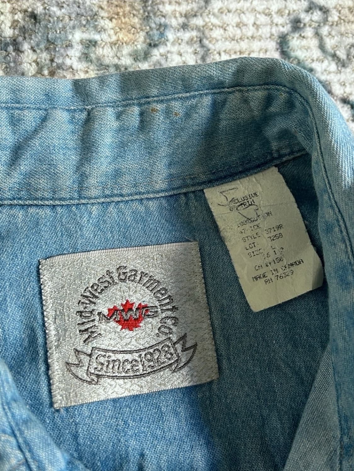 American Vintage
90's western denim shir 상품이미지6