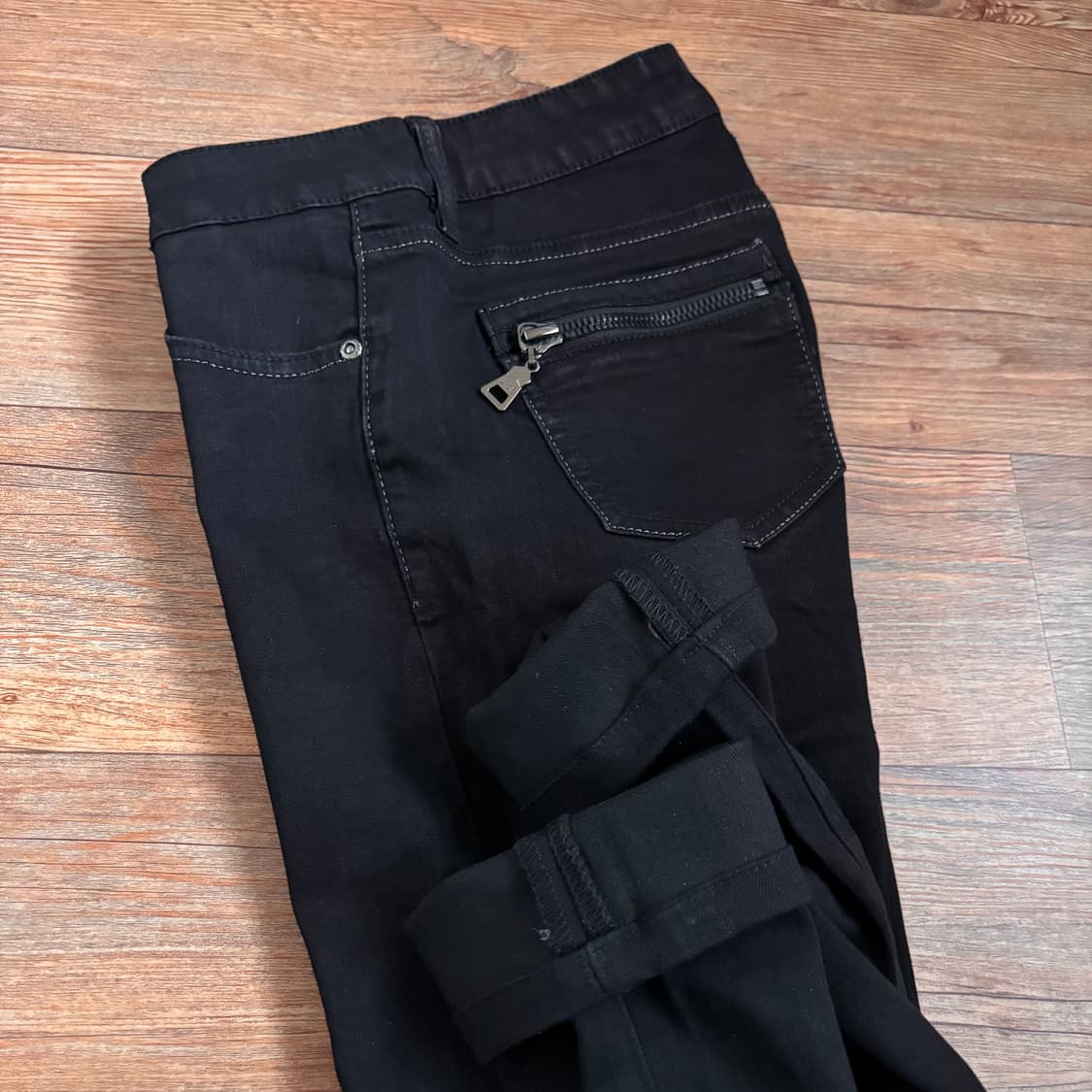 JILL 질스튜어트 25 26 블랙 스키니진 지퍼 슬림 실루엣 상품이미지6