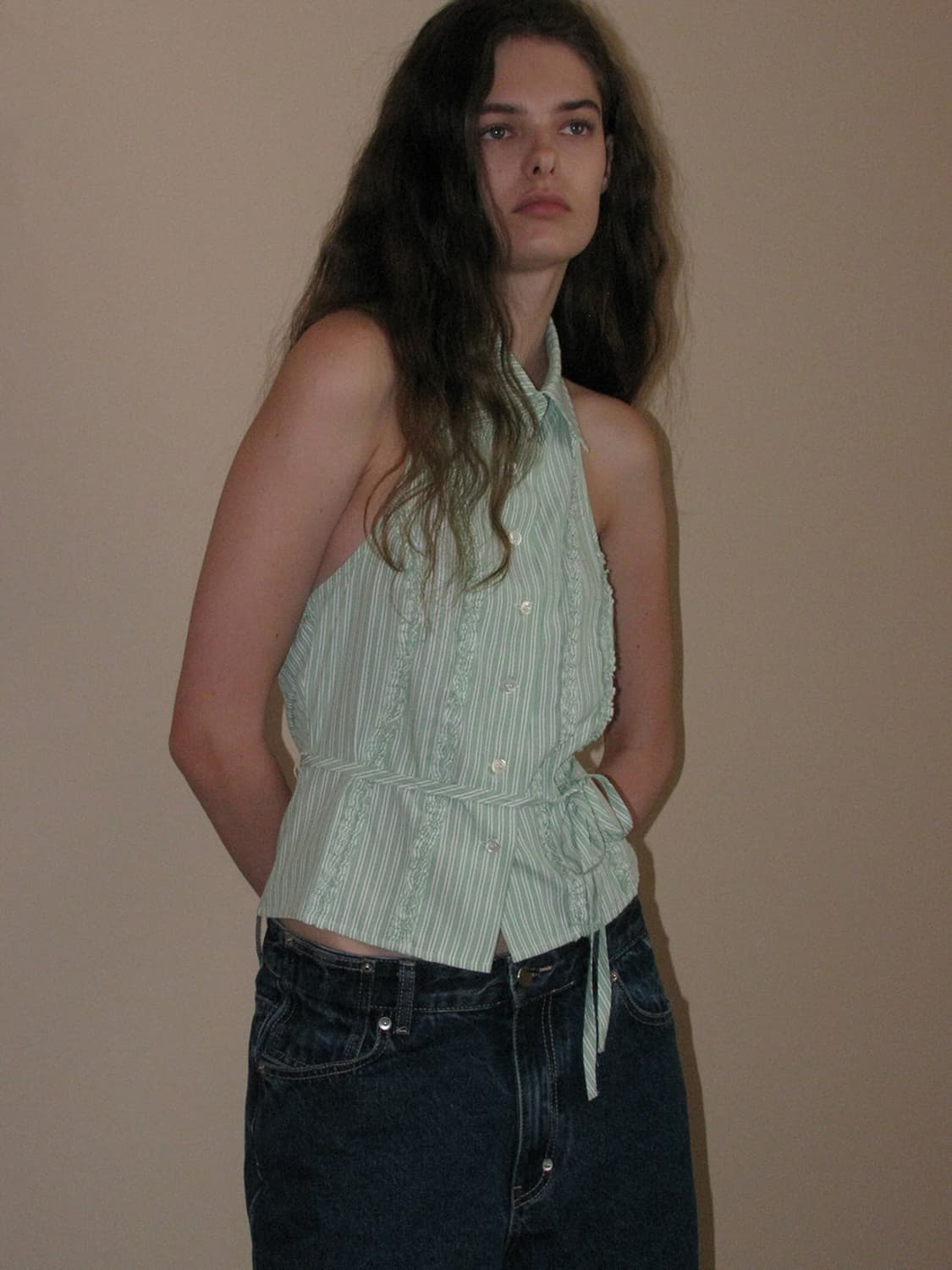 파르티멘토 우먼 Halter Neck Shirt 홀터넥 셔츠 상품이미지3