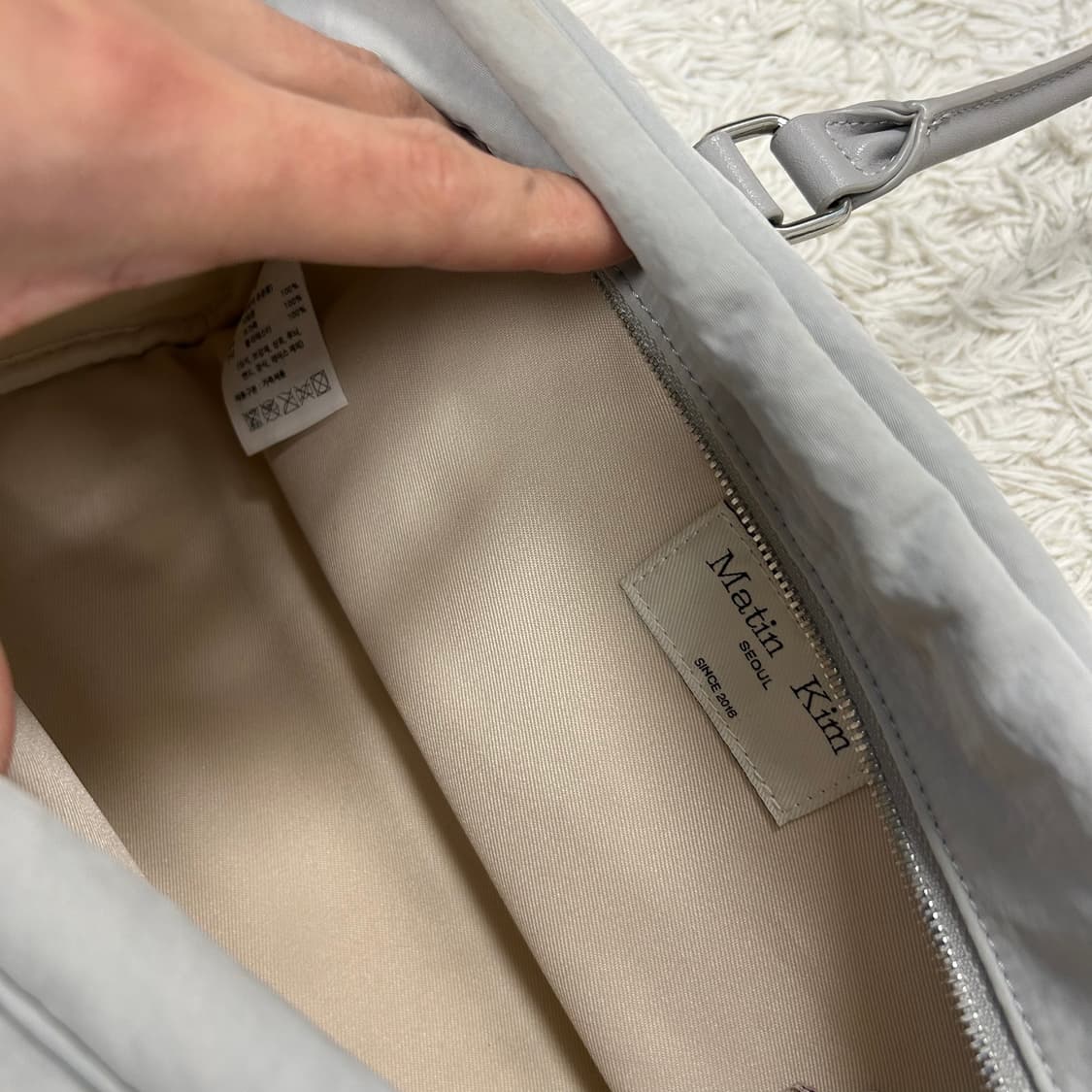 Matin Kim Grey Nylon Shoulder Bag 상품이미지6