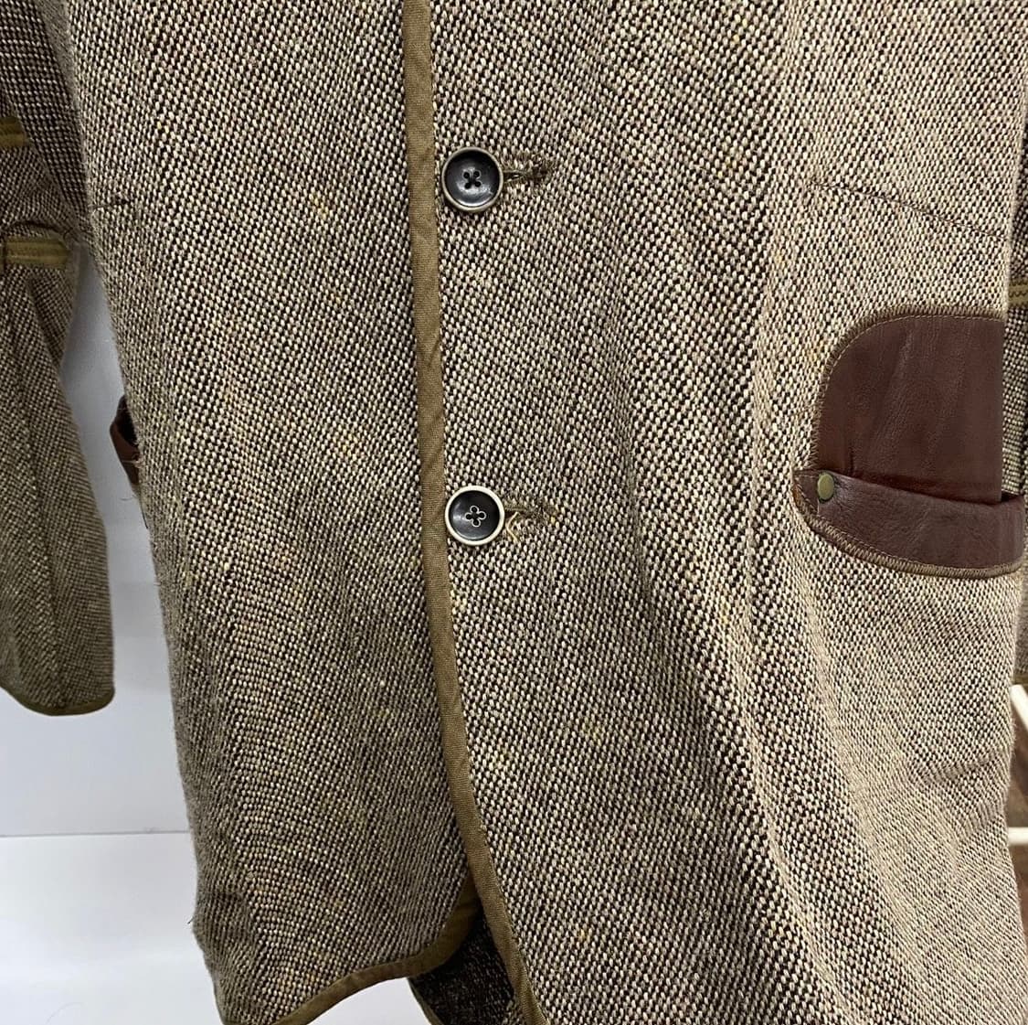 캐피탈 카시도스 울 트위드 가죽 재킷 상품이미지5