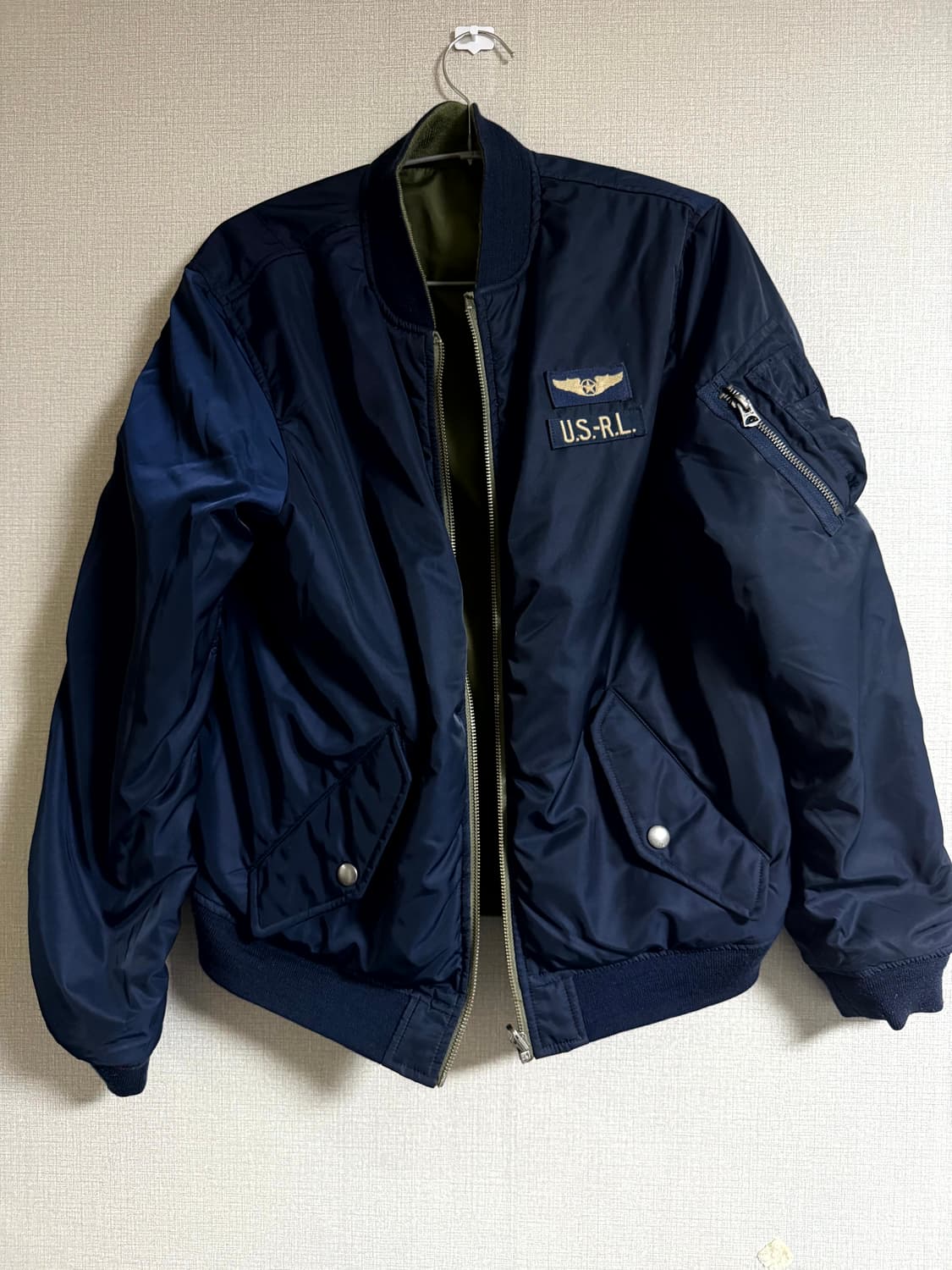 대장급 폴로 랄프로렌 리버서블 MA-1 양면 자켓 (실착m 정도)남여공용 상품이미지2