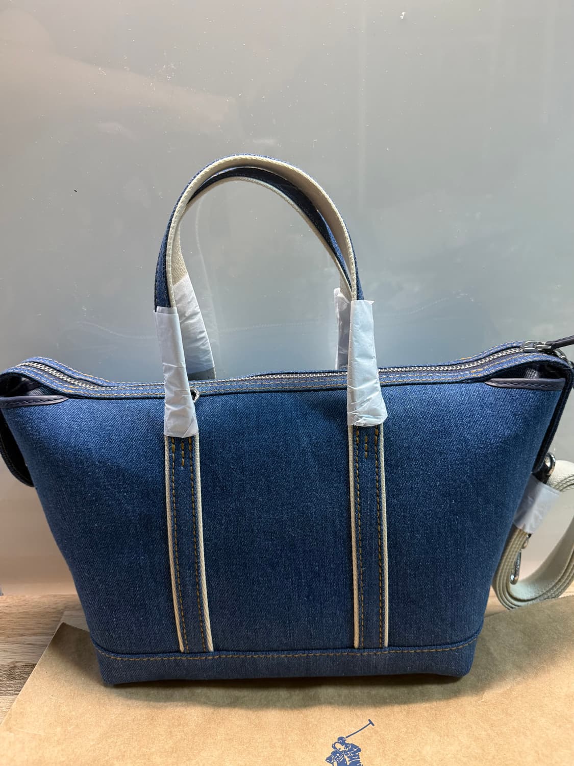 정품 폴로 랄프 로렌(Polo Ralph Lauren)데님 토트 크로스 상품이미지2