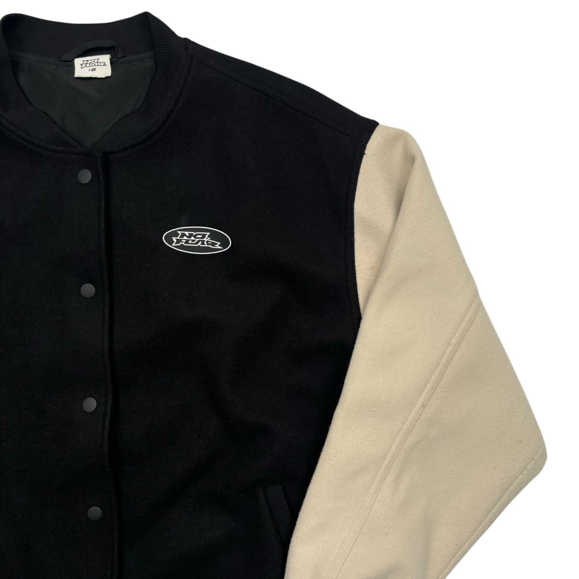 NO FEAR X H&M 투톤 울 바시티 자켓 XL 상품이미지5