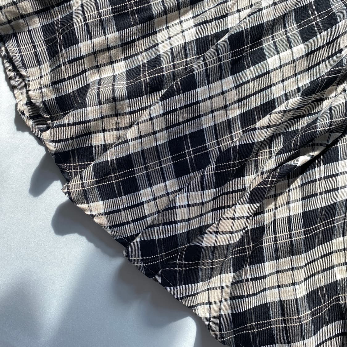 빈티지 체크 플리츠 스커트 상품이미지3